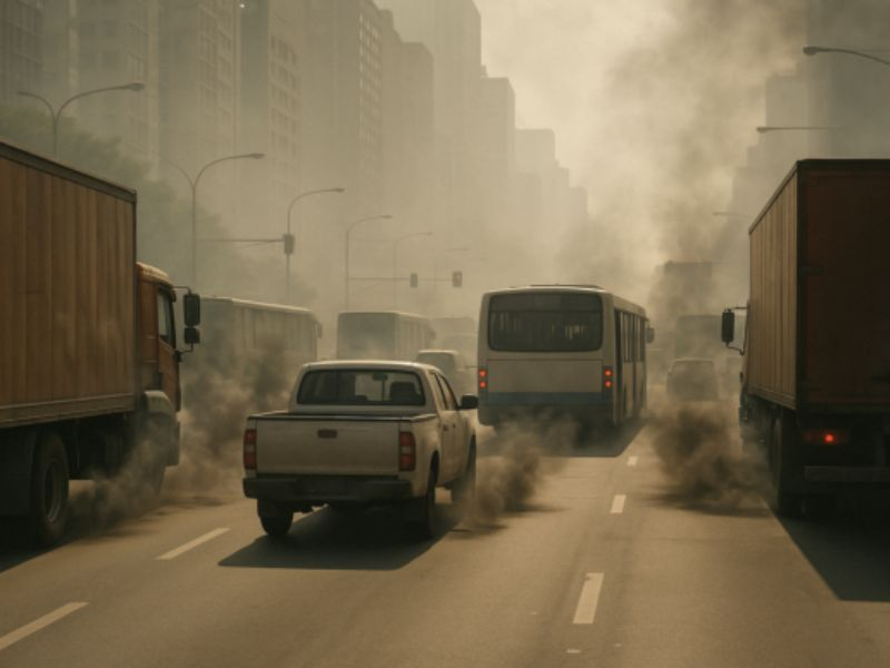 Análise de Emissão de Gases e Opacidade