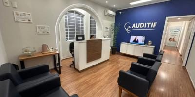 Fachada e recepção da unidade Mogi das Cruzes