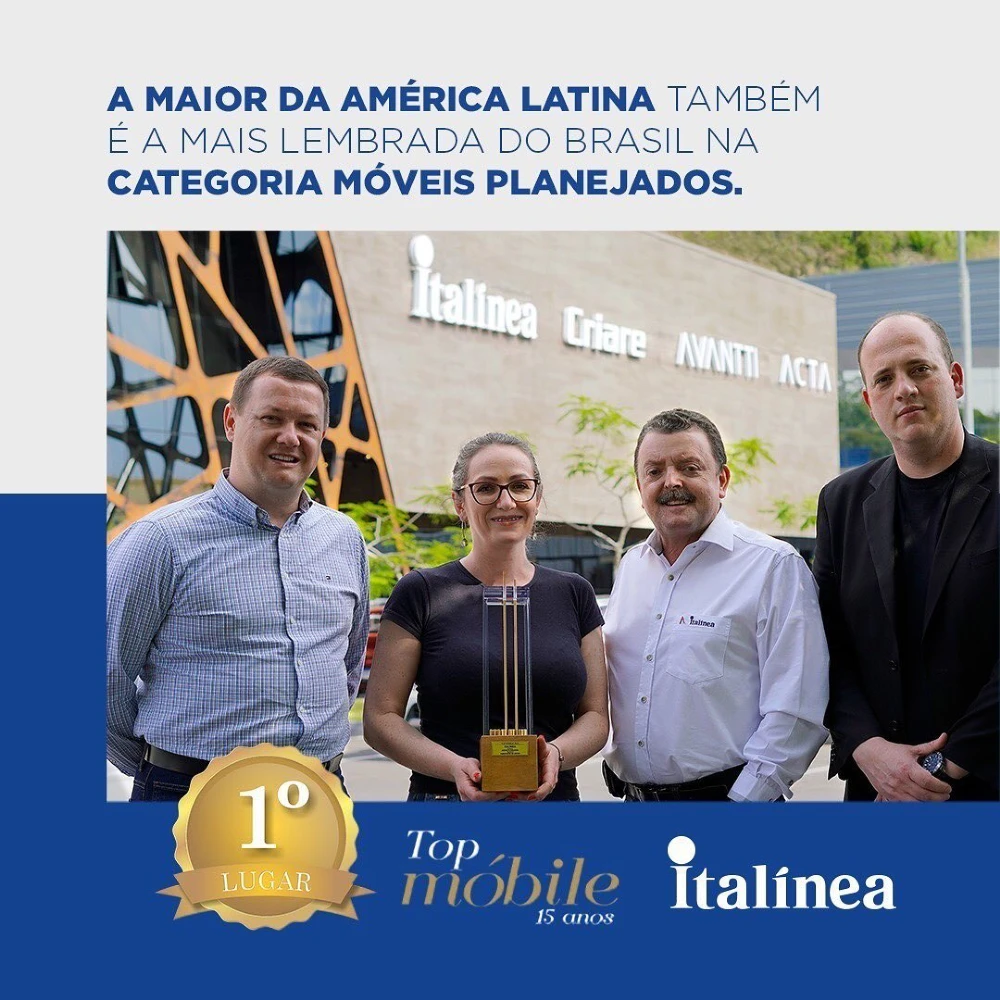 A Maior da América Latina também é a Mais Lembrada do Brasil na Categoria Móveis Planejados