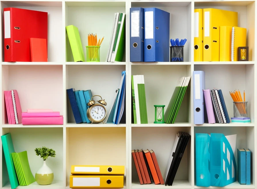 Agrupe cores e formatos semelhantes