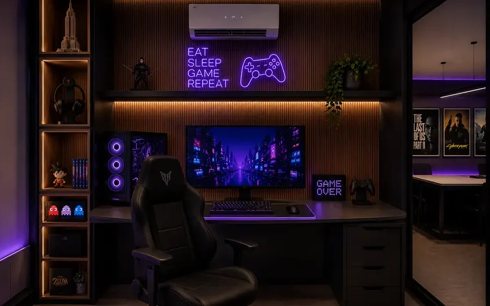 Quarto gamer planejado: como criar um espaço funcional, organizado e que acompanha sua rotina