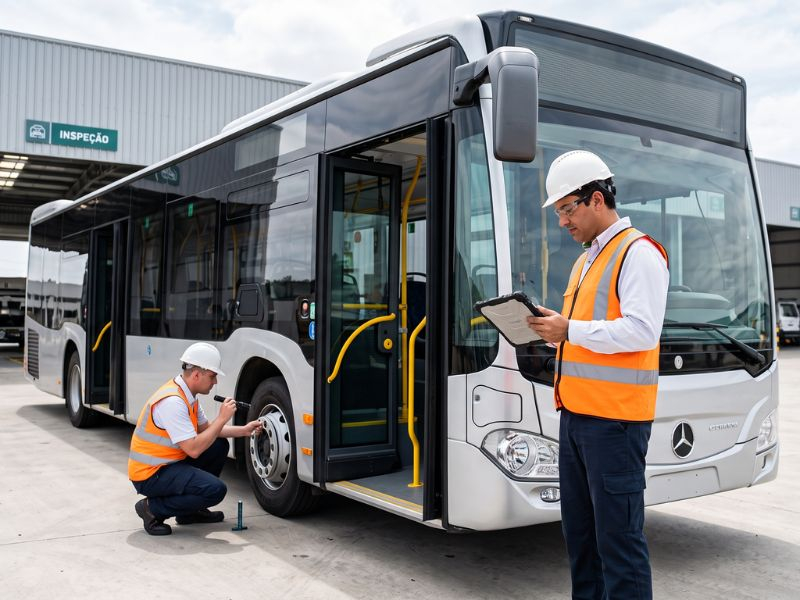 Inspeção de ônibus (ANTT/DR)