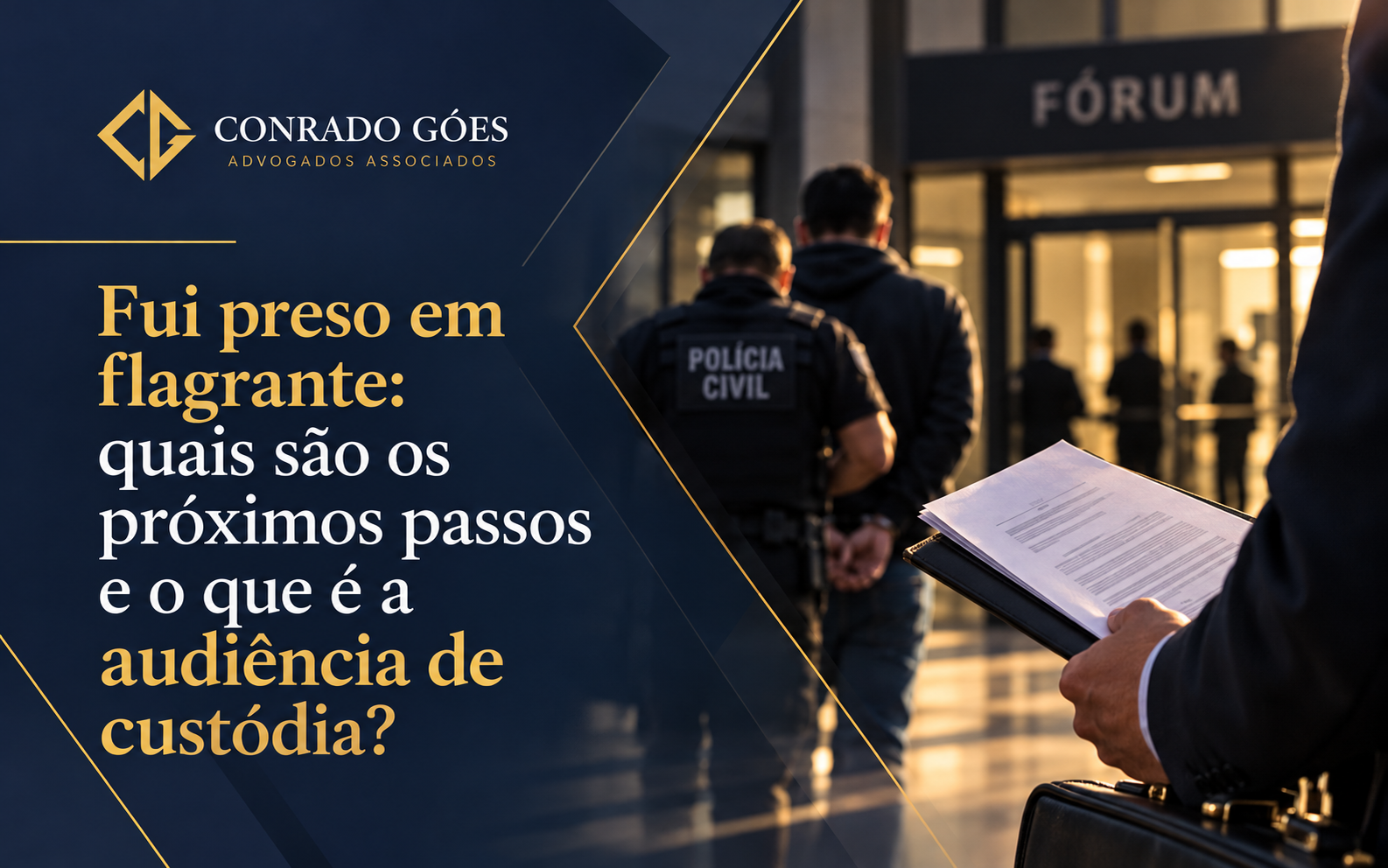 Fui preso em flagrante quais são os próximos passos e o que é a audiência de custódia?