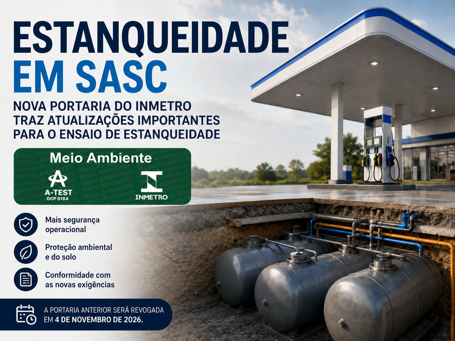 Estanqueidade em SASC Ganha Novas Exigências com a Portaria Inmetro nº 716/2025